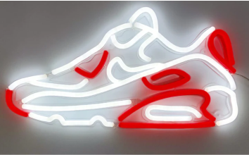 SNEAKERS AIR MAX 90 INSEGNA NEON FLEX LED LUMINOSA 220V