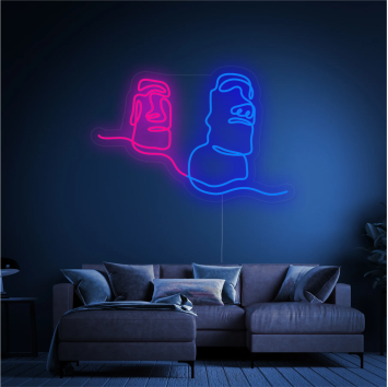 ISOLA DI PASQUA VACANZA VIAGGIO IDEA REGALO ARREDAMENTO INTERIOR DESIGN INSEGNA NEON FLEX LED LUMINOSA 220V